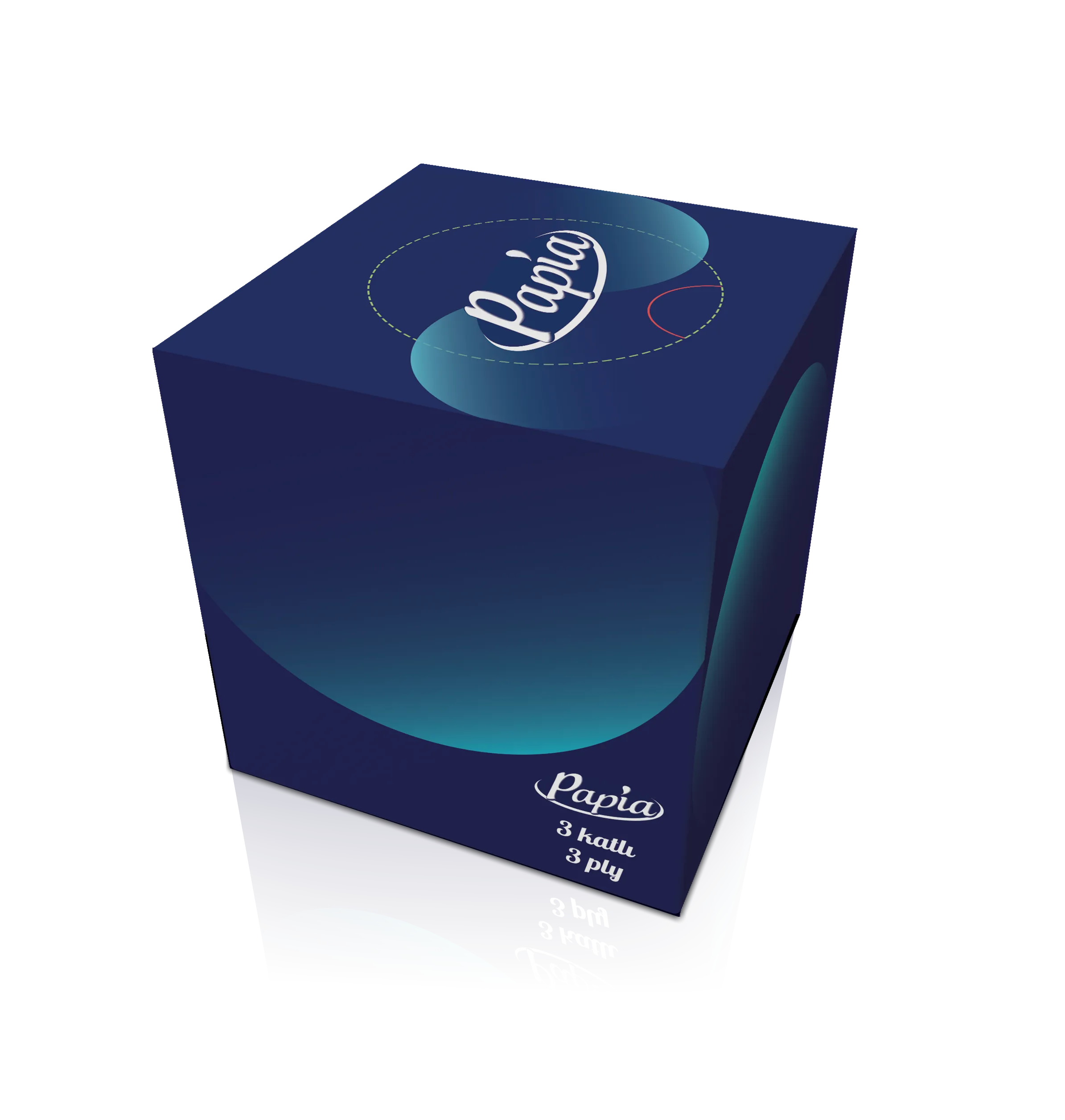 PAPIA KÜP KUTU MENDİL / 50 YAPRAK