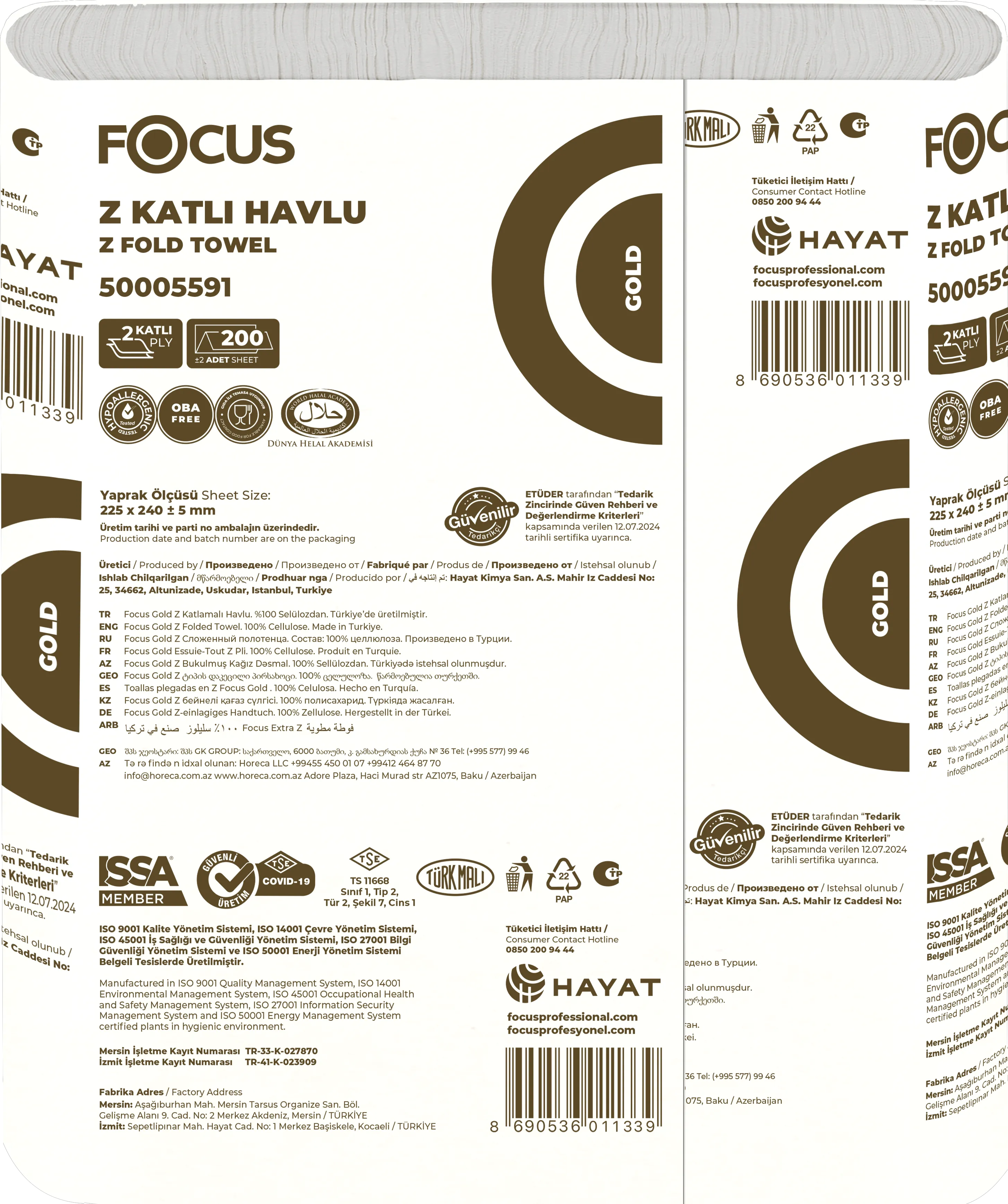 FOCUS GOLD Z KATLI HAVLU / 200 YAPRAK - 2
