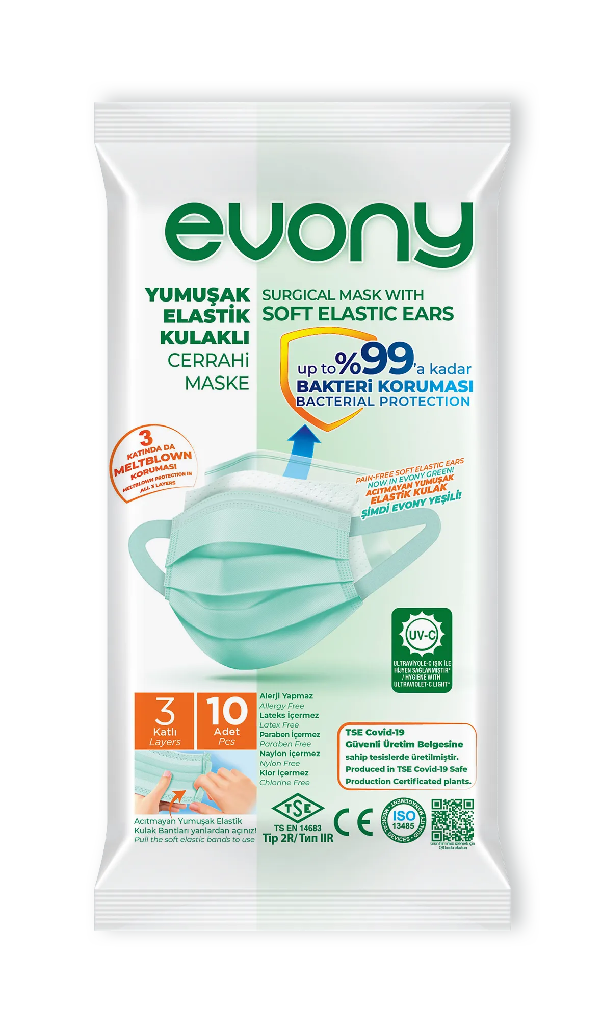 Evony Maske (Yeşil) (175x95mm)