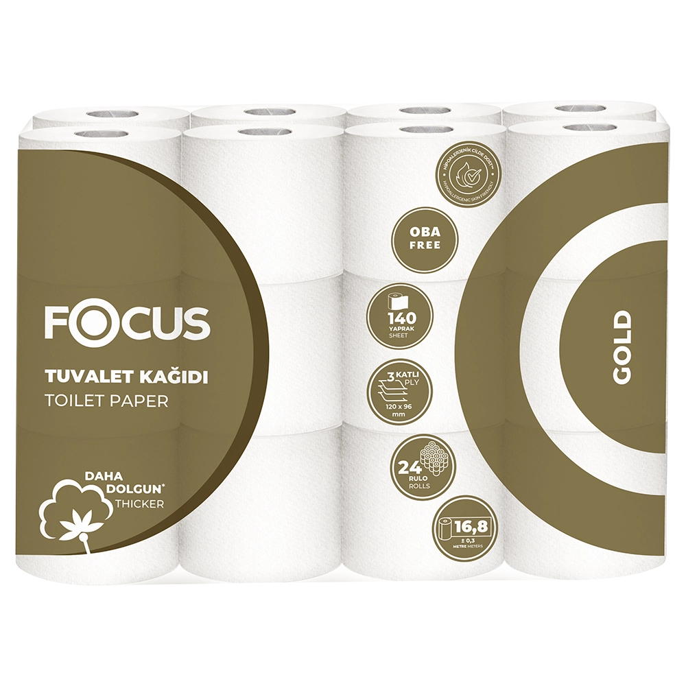 50001821 FOCUS GOLD TUVALET KAĞIDI / 24 RULO
