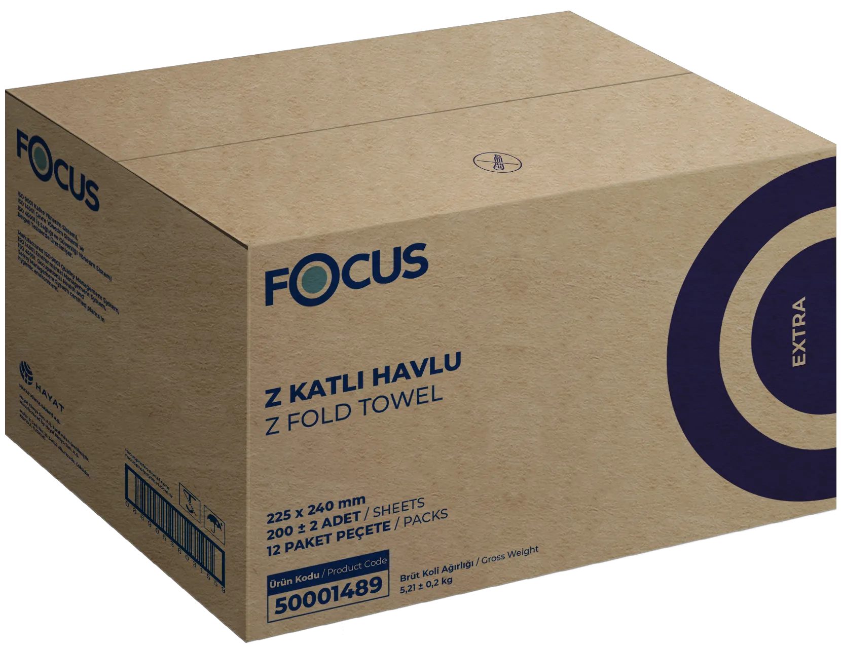 FOCUS EXTRA Z KATLI HAVLU / 200 YAPRAK