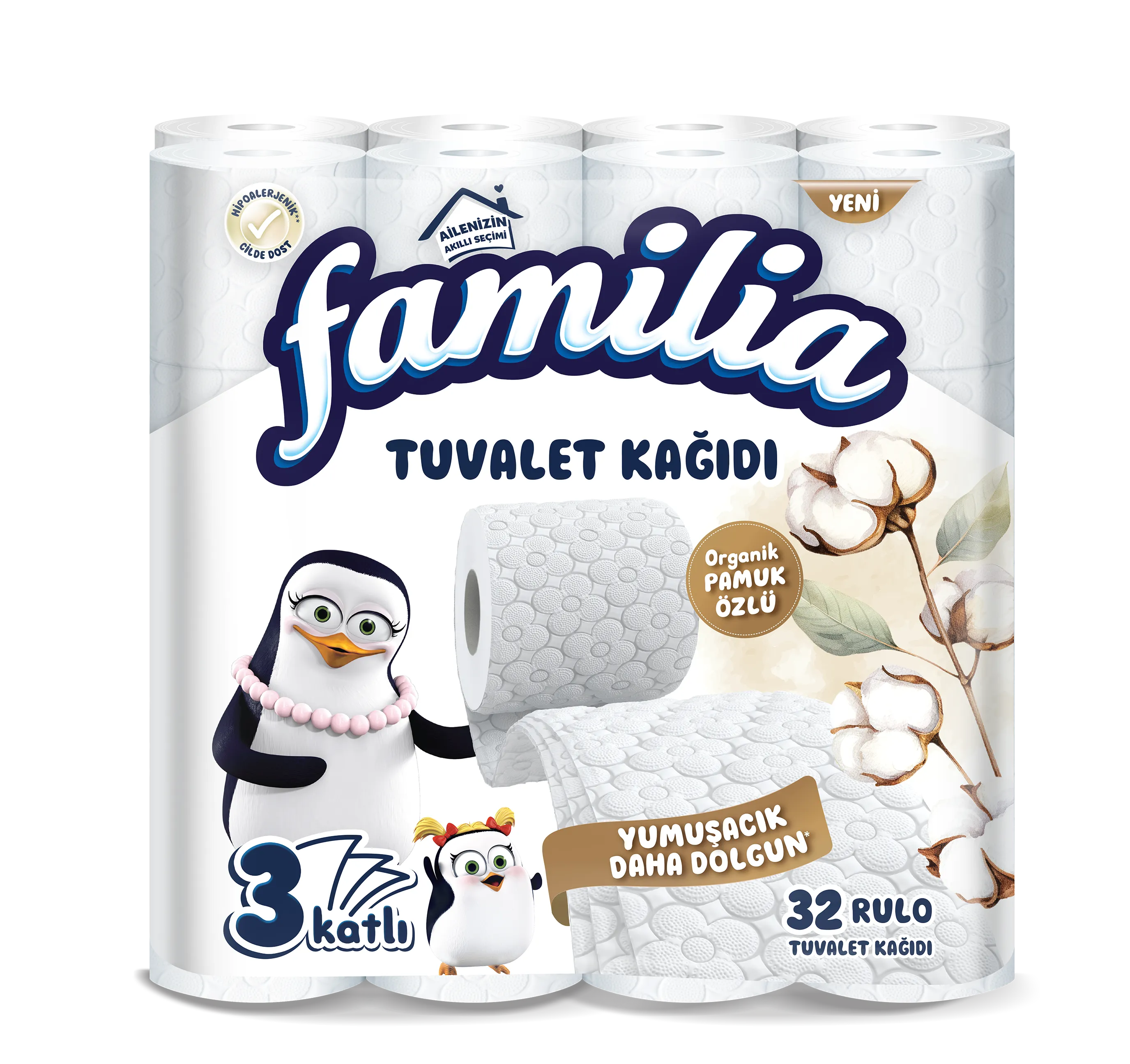 FAMILIA ORGANİK PAMUK ÖZLÜ TUVALET KAĞIDI
