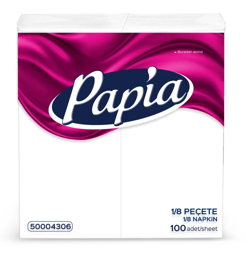 PAPIA 1/8 KATLI PEÇETE / 100 YAPRAK