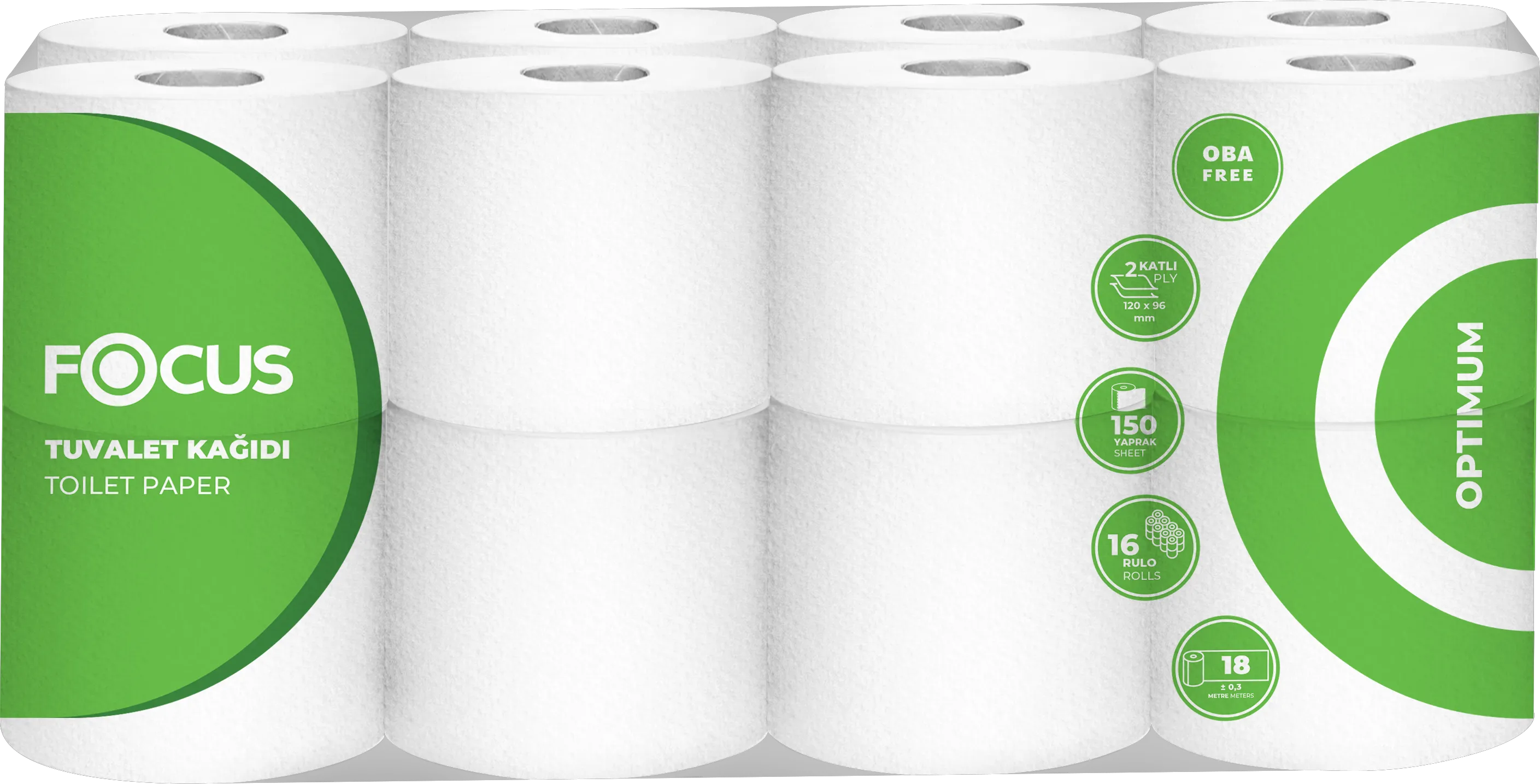 FOCUS OPTIMUM TUVALET KAĞIDI / 16 RULO