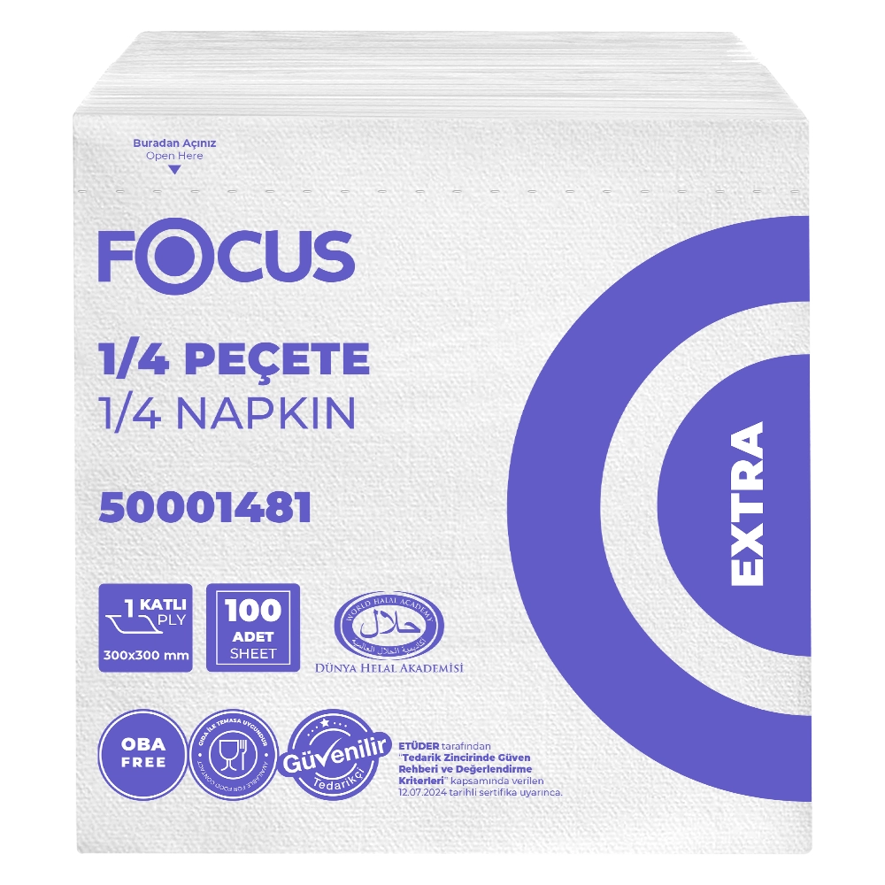 50001481 FOCUS EXTRA PEÇETE / 100 YAPRAK