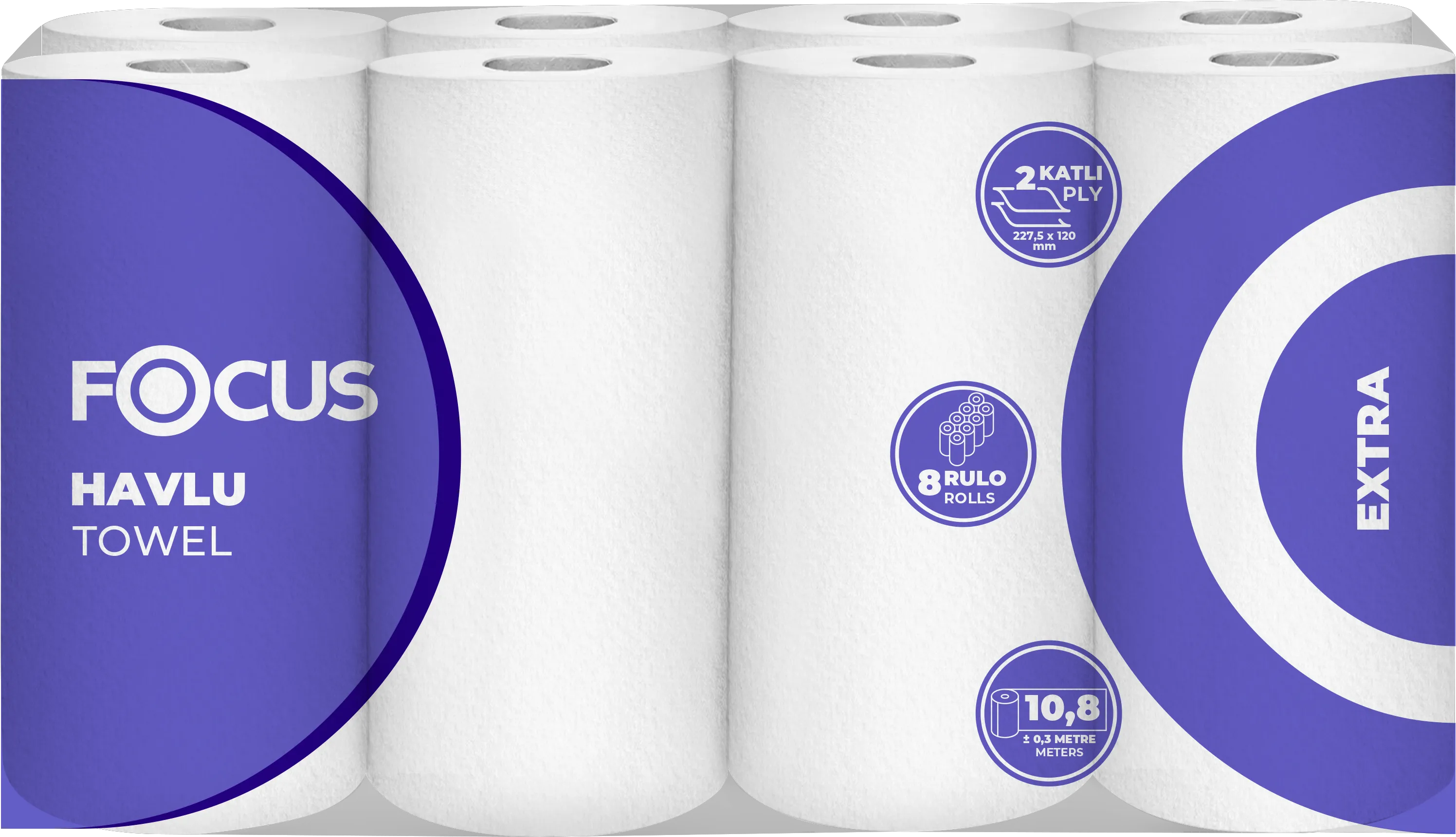 FOCUS EXTRA HAVLU / 8 RULO