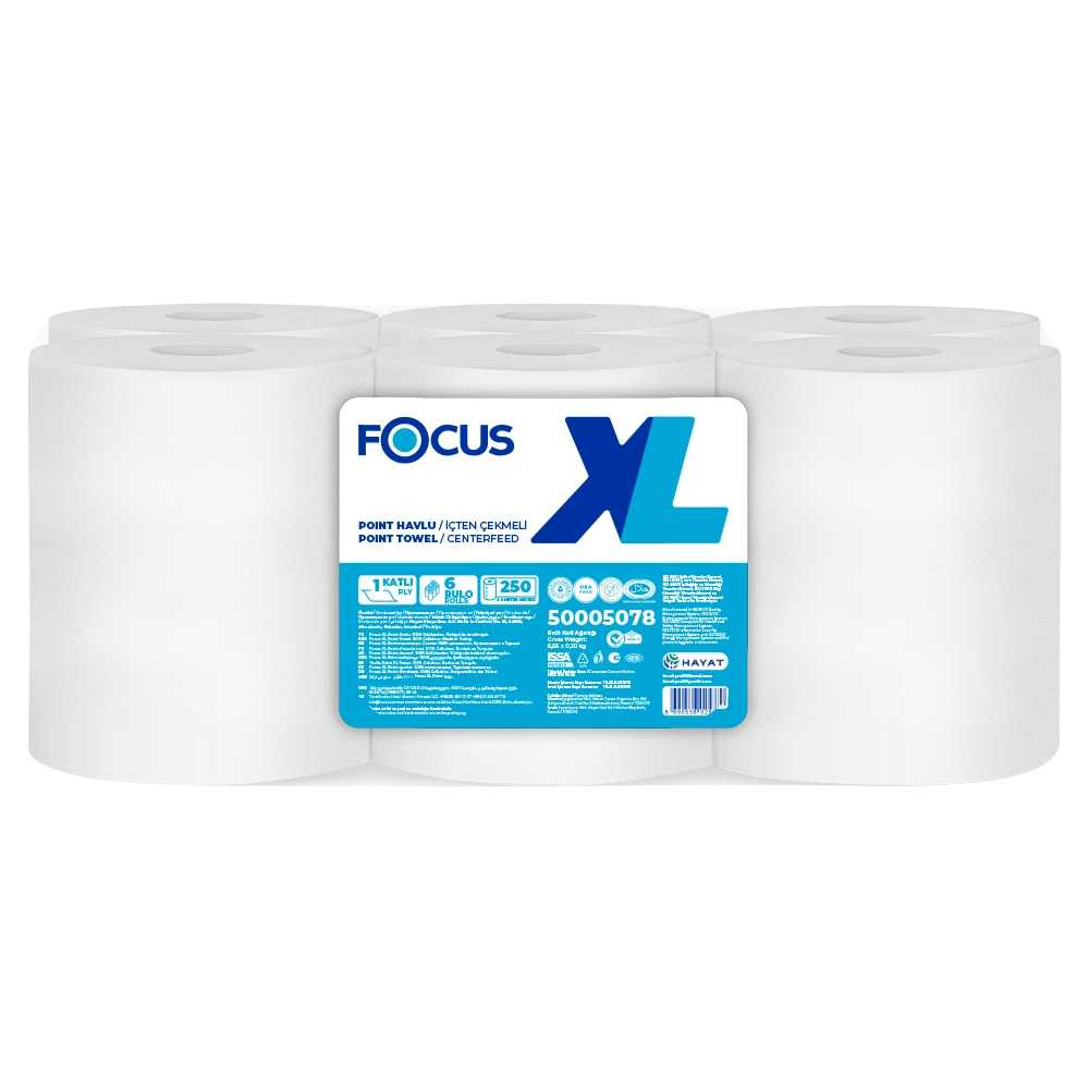 50005078 FOCUS XL POINT / İÇTEN ÇEKMELİ HAVLU / 6 RULO