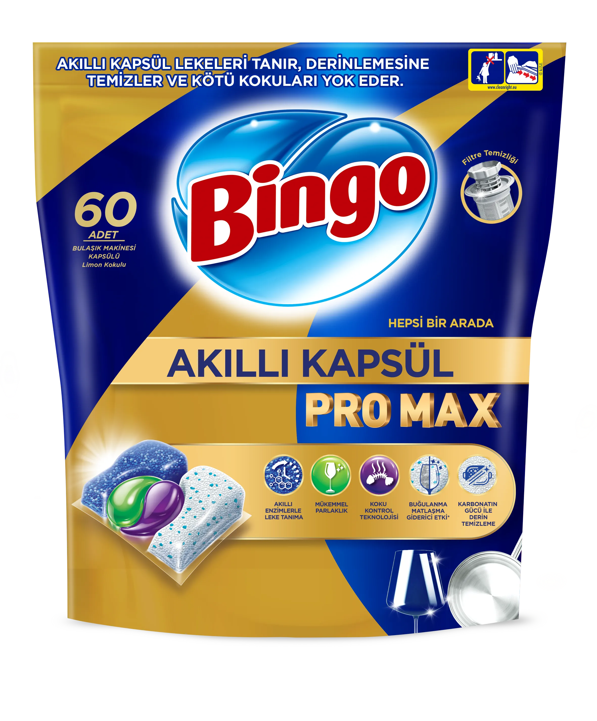 Bingo Akıllı Bulaşık Kapsülü Pro Max