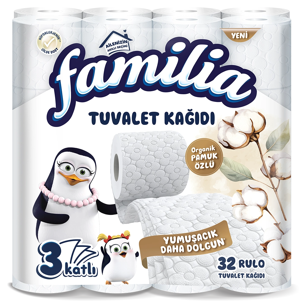 50006256 FAMILIA ORGANİK PAMUK ÖZLÜ TUVALET KAĞIDI
