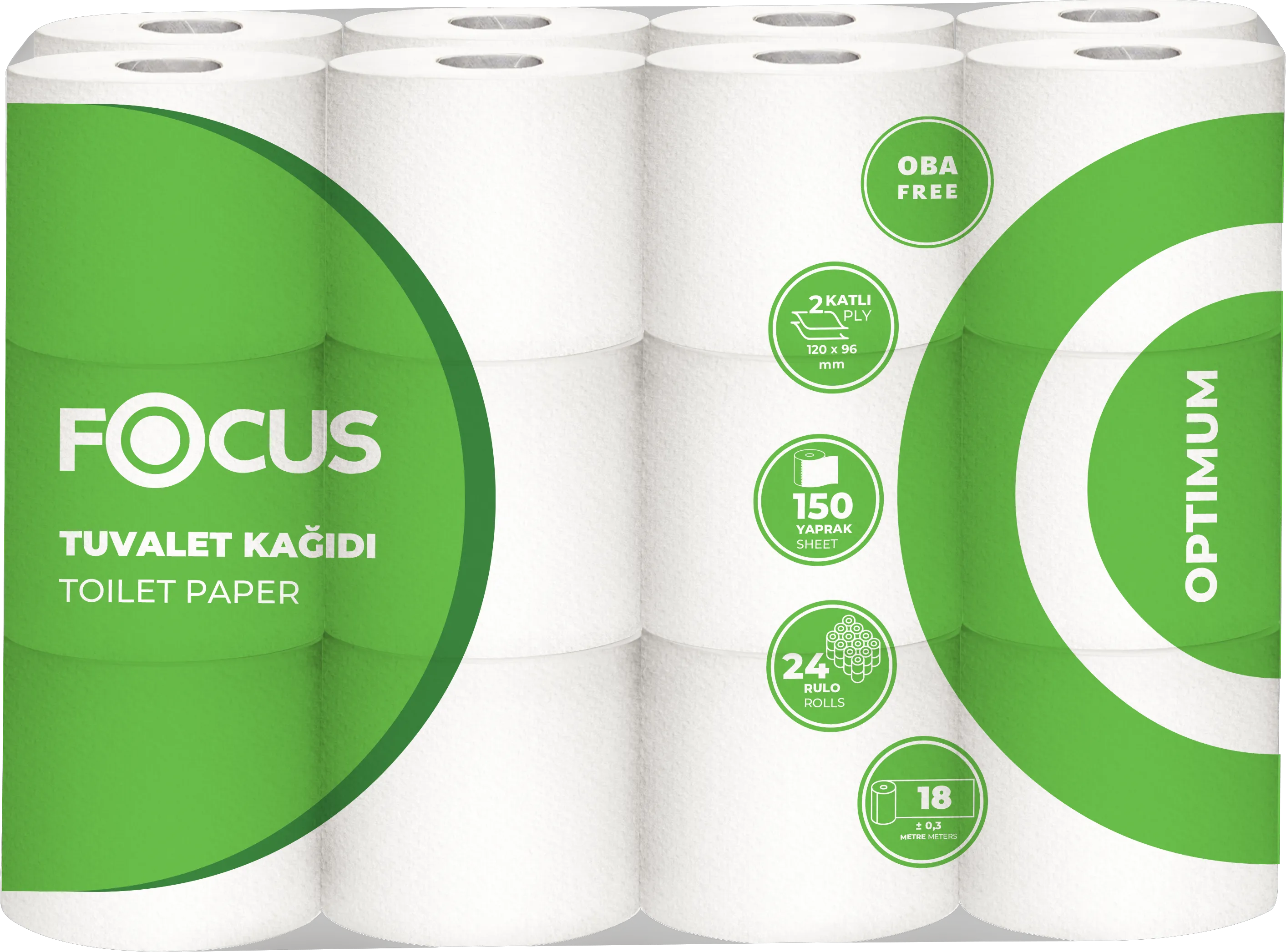 FOCUS OPTIMUM TUVALET KAĞIDI / 24 RULO