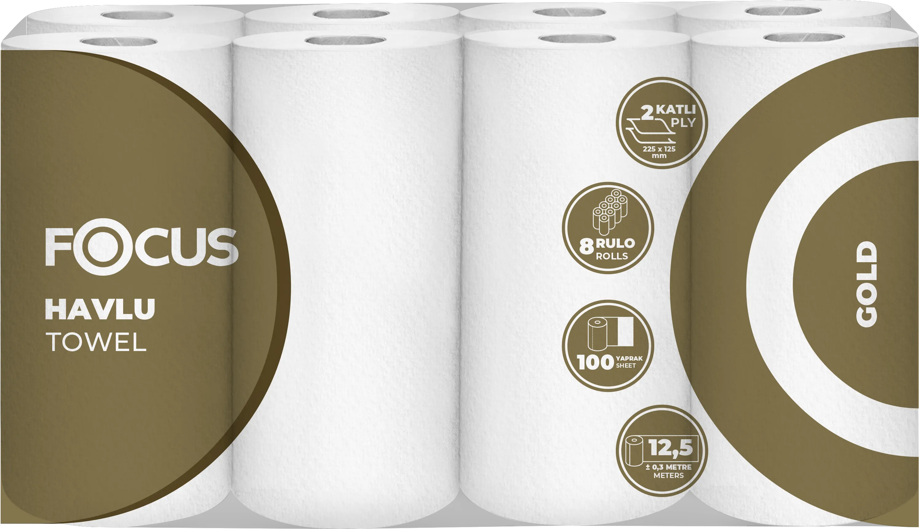 Focus Gold Havlu / 8 Rulo
