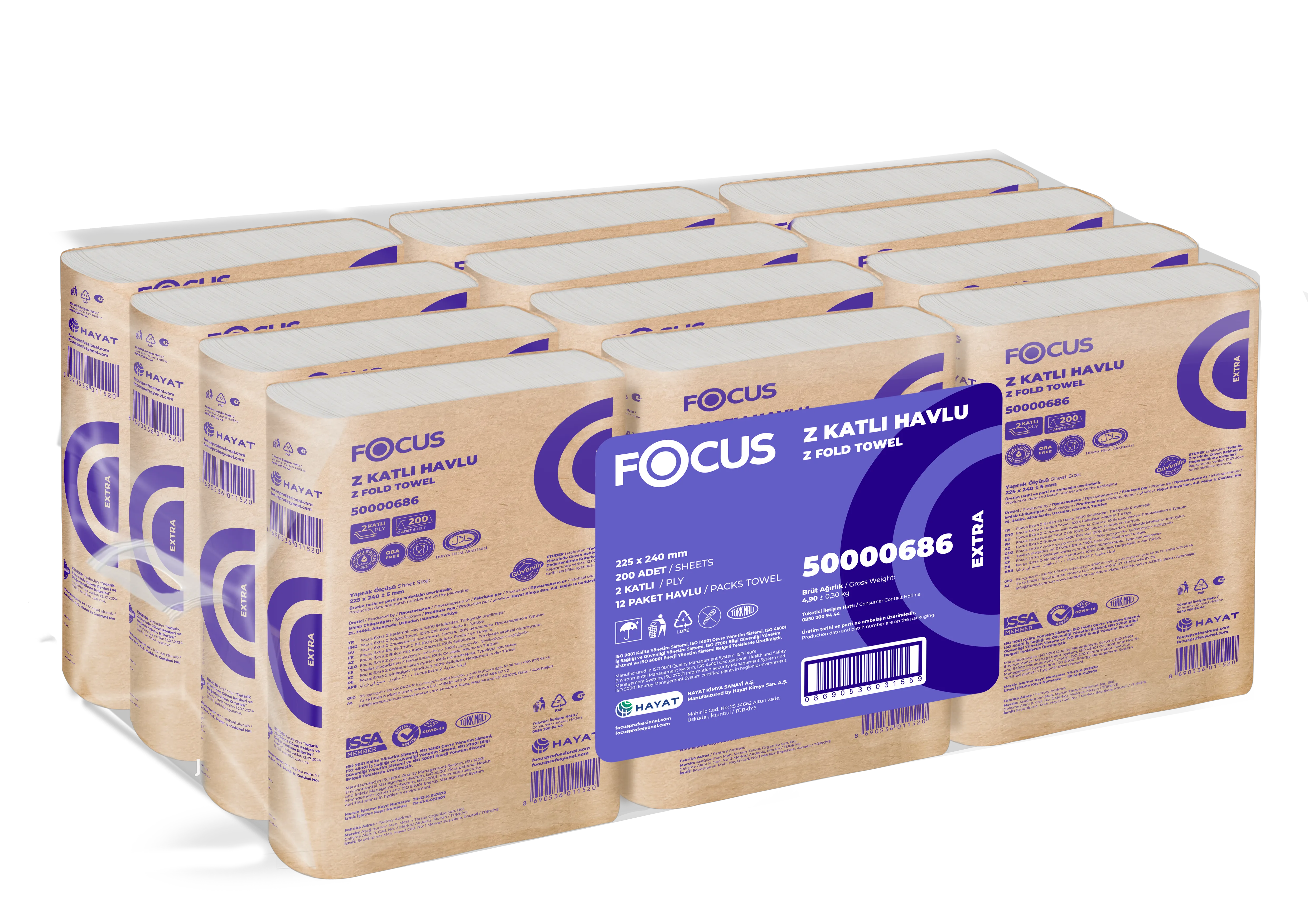 FOCUS EXTRA Z KATLI HAVLU / 200 YAPRAK