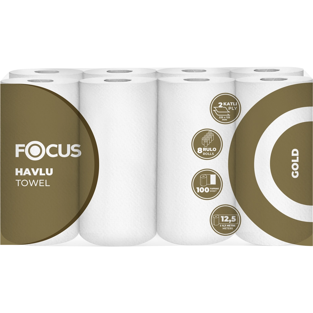 50000459 Focus Gold Havlu / 8 Rulo