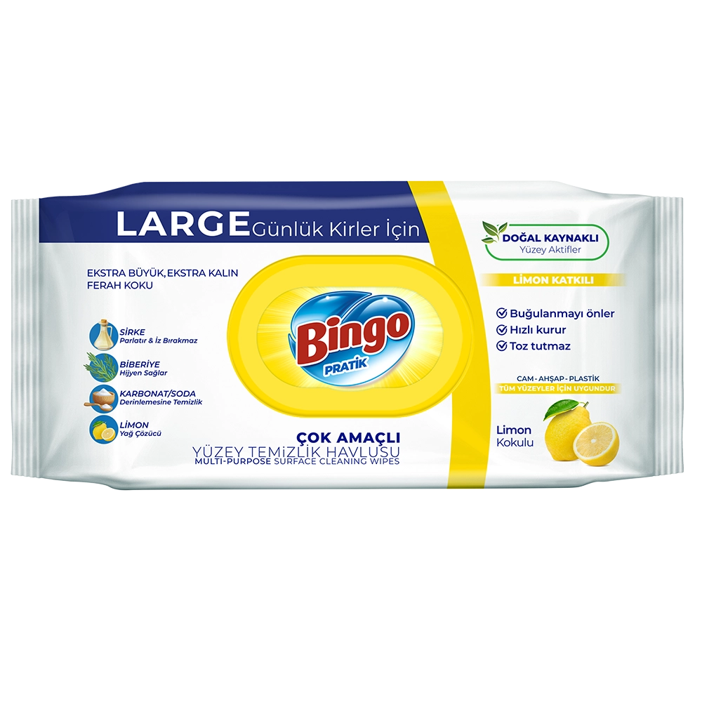 50006709 Bingo Yüzey Temizlik Havlusu - Limon