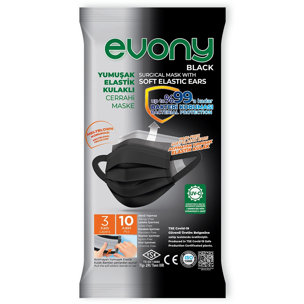 50004382 Evony Maske (Siyah) (175X90MM)