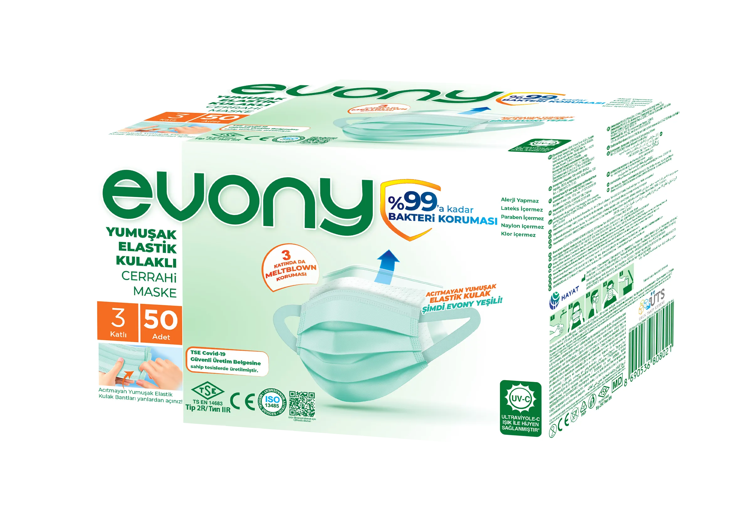 Evony Maske (Yeşil) (175x95mm)